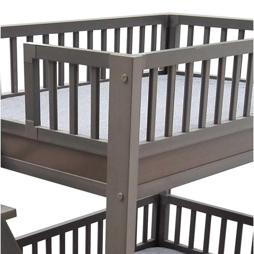 Dog Bunk Bed with Removable Cushions K5659