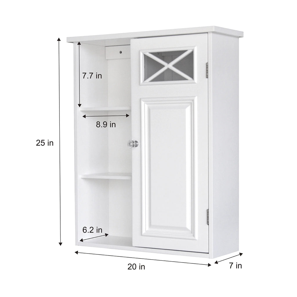 White Wooden Wall Cabinet T289