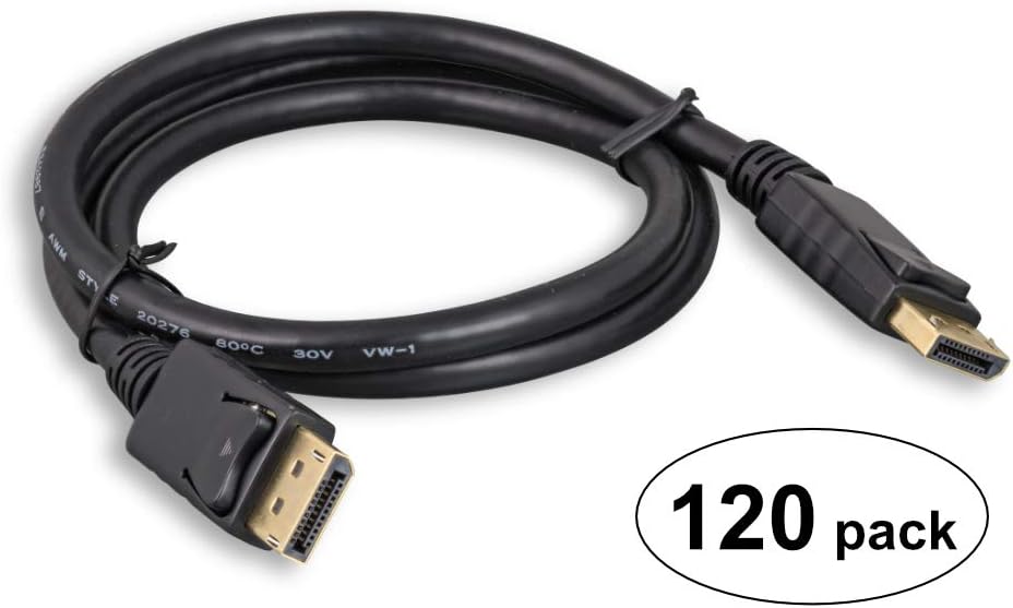 DisplayPort Cable 6' 30 Pack H100