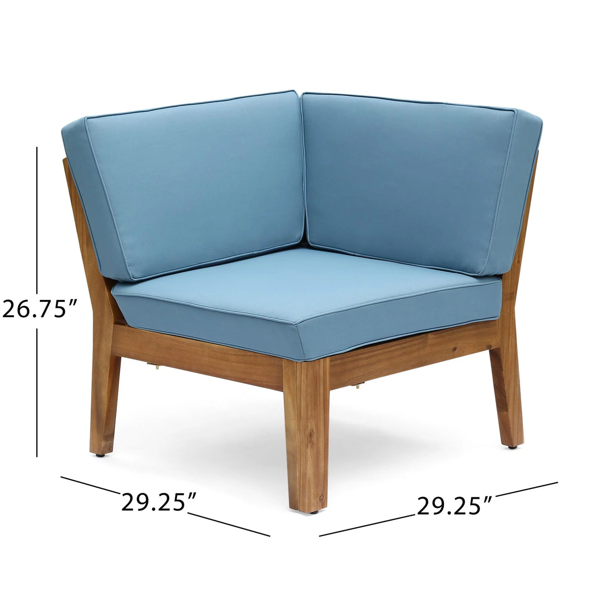 6 Piece Teak Sectional Sofa Set with Cushions V31413