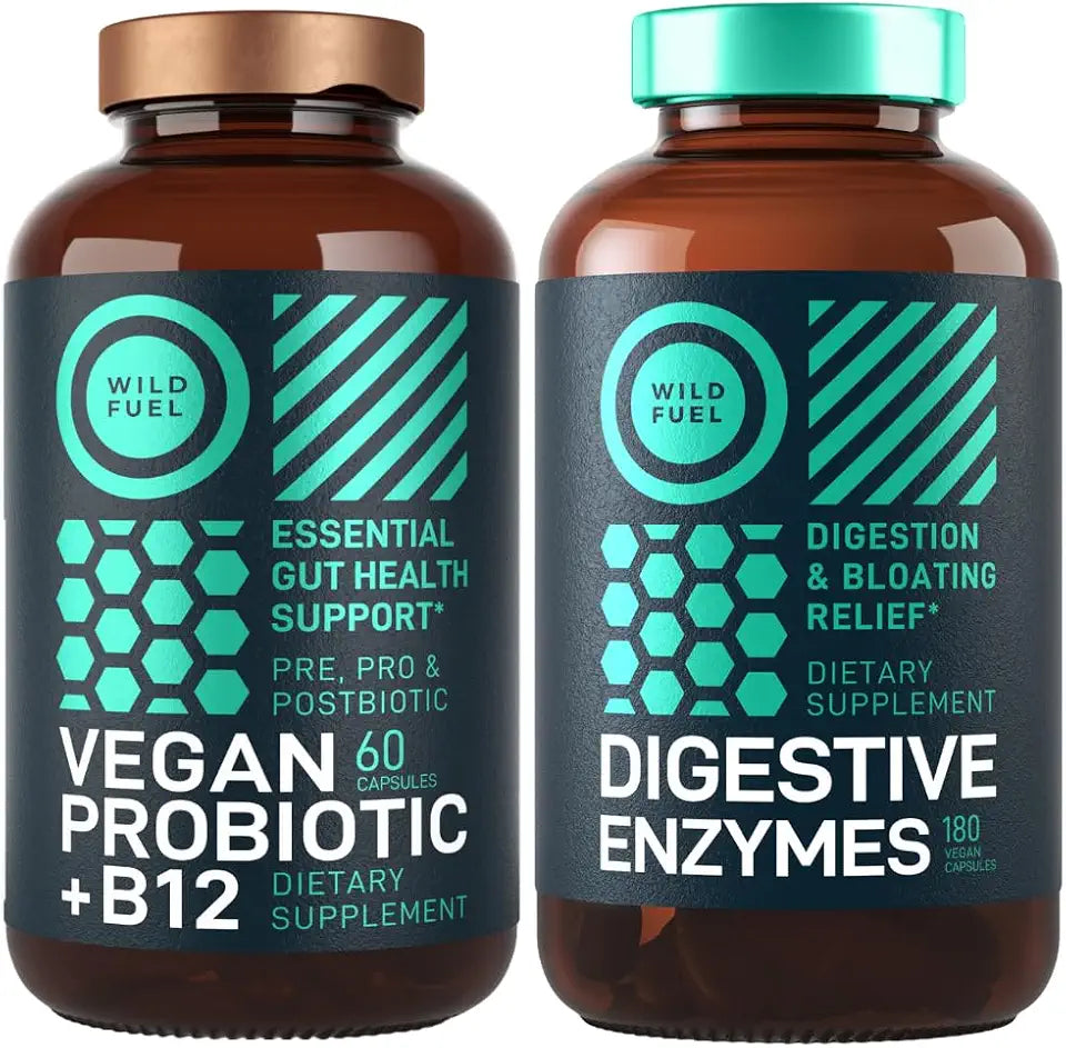 Digestive Enzymes with Probiotics and Prebiotics and B12 F493337