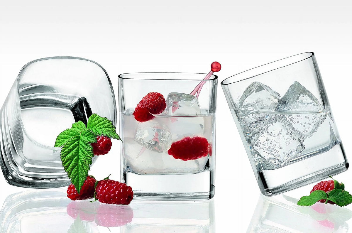 9 Oz Whisky Rocks Glasses Set Of 6 Clear N221