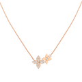 rose gold and diamond necklace T524924