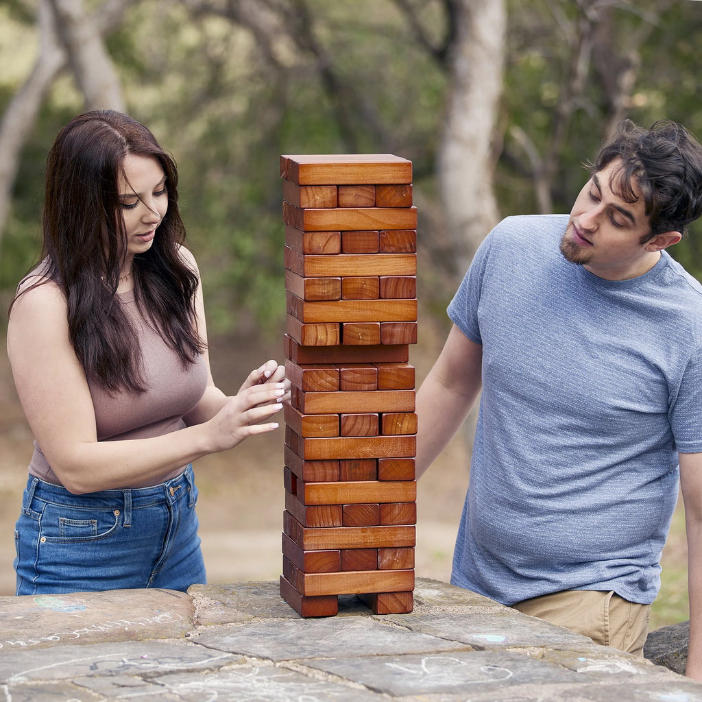 Natural Pine Wood Stacking Game 2 Pack C145777