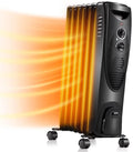 1500W Oil Filled Radiator Heater with 3 Heat Settings E493492