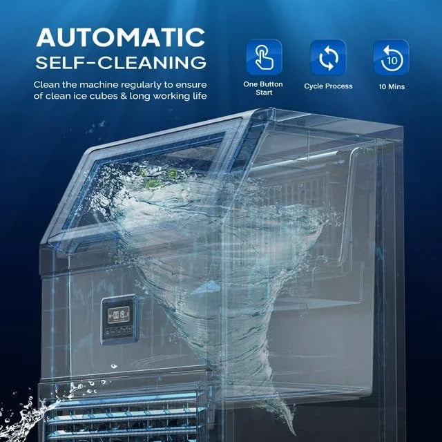 150lbs/24h Stainless Steel Freestanding Ice Maker Machine X323