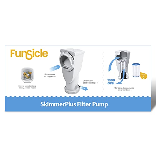 1500 GPH 2-in-1 Filter Pump and Skimmer System J930