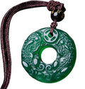 Natural Jade Pendant Necklace Z5393