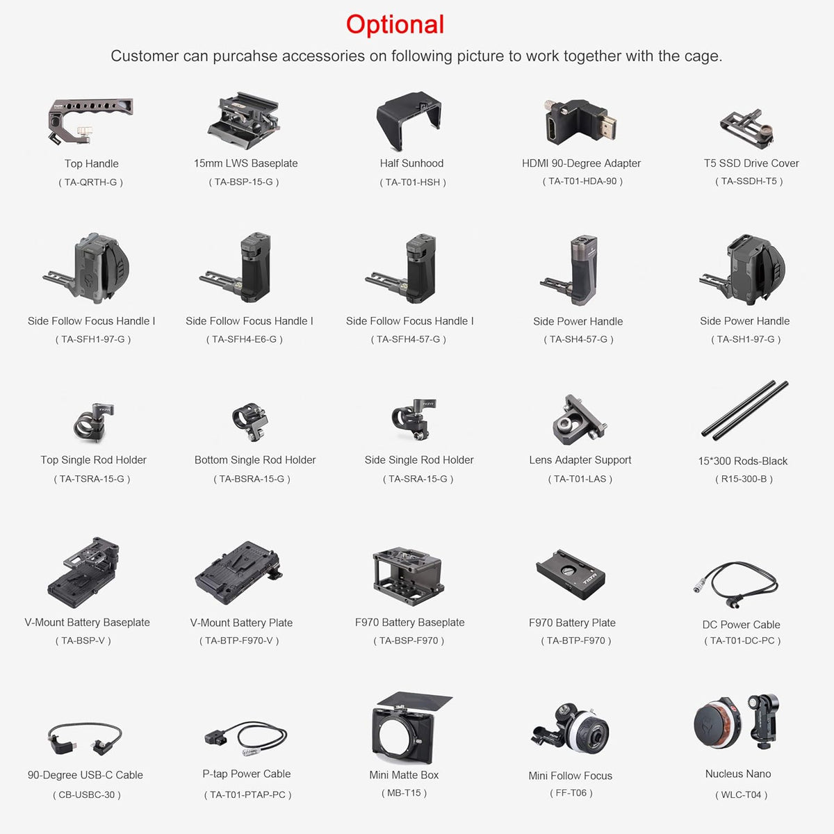 Camera Cage Kit D582754