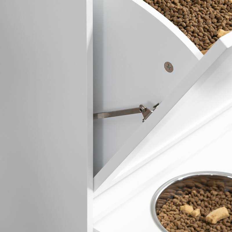 Raised Dog Bowl Storage Cabinet W92504