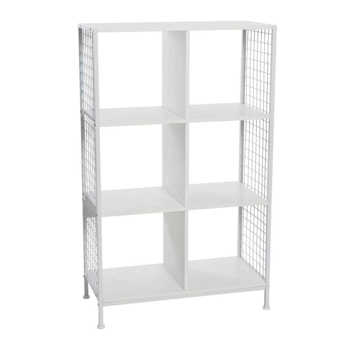 6 Cube White Storage Wall Unit T68058