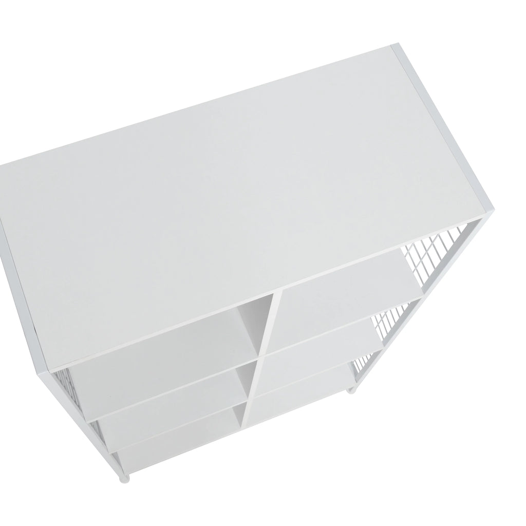 6 Cube White Storage Wall Unit T68058