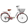 26 Inch White Cruiser Bike A85550