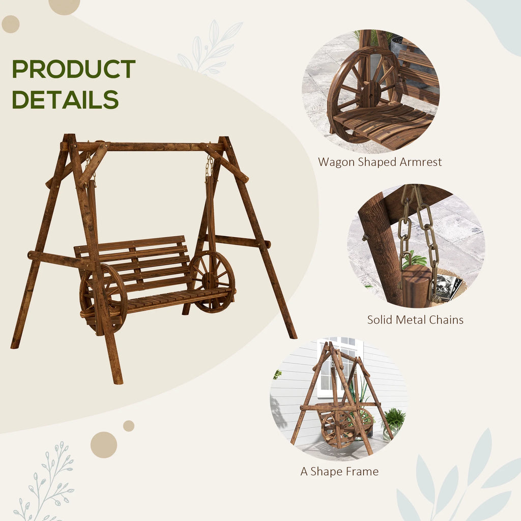 2 Seat Porch Swing with Stand B2881