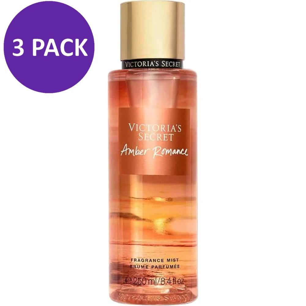 Amber Romance Body Mist Spray 8.4 oz (PACK 3) L780
