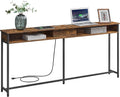 Narrow Console Table with 2 Outlet and 2 USB Ports O63400
