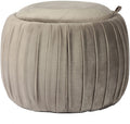 Grey Round Storage Ottoman Z9150