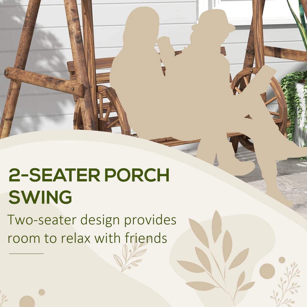 2 Seat Porch Swing with Stand B2881