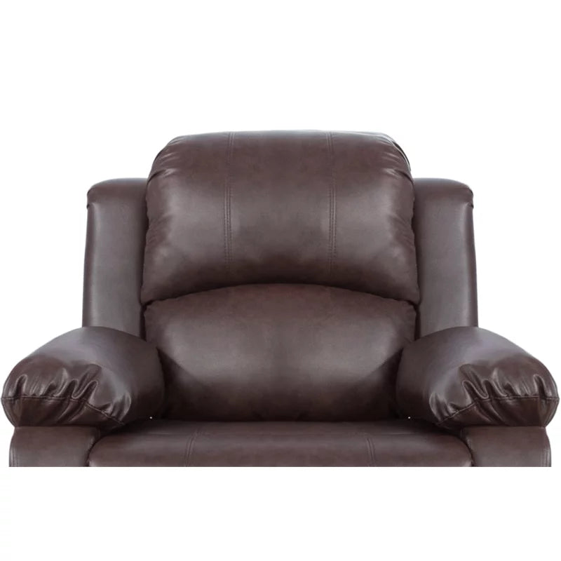 Espresso Faux Leather Recliner Sofa Set Z4087
