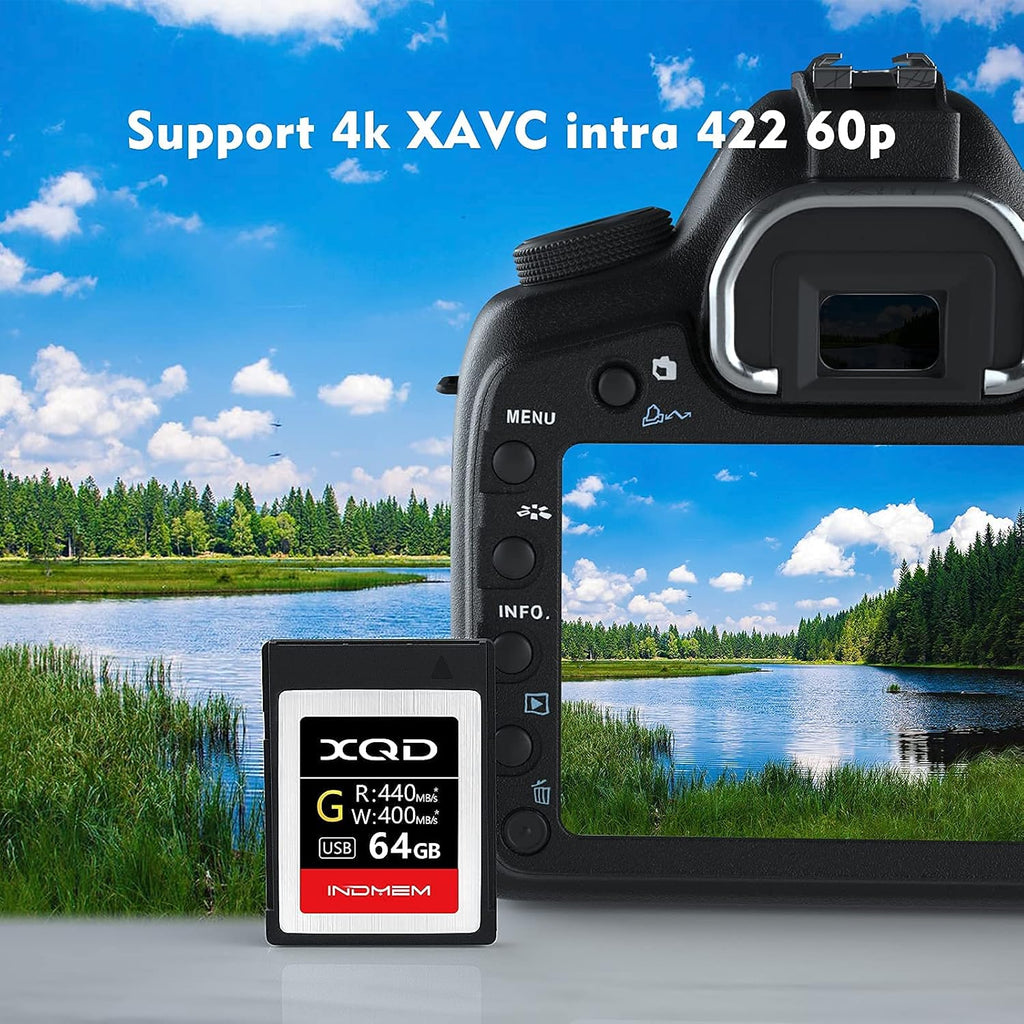 64GB XQD Memory Card with USB 3.0 Card Reader B3318