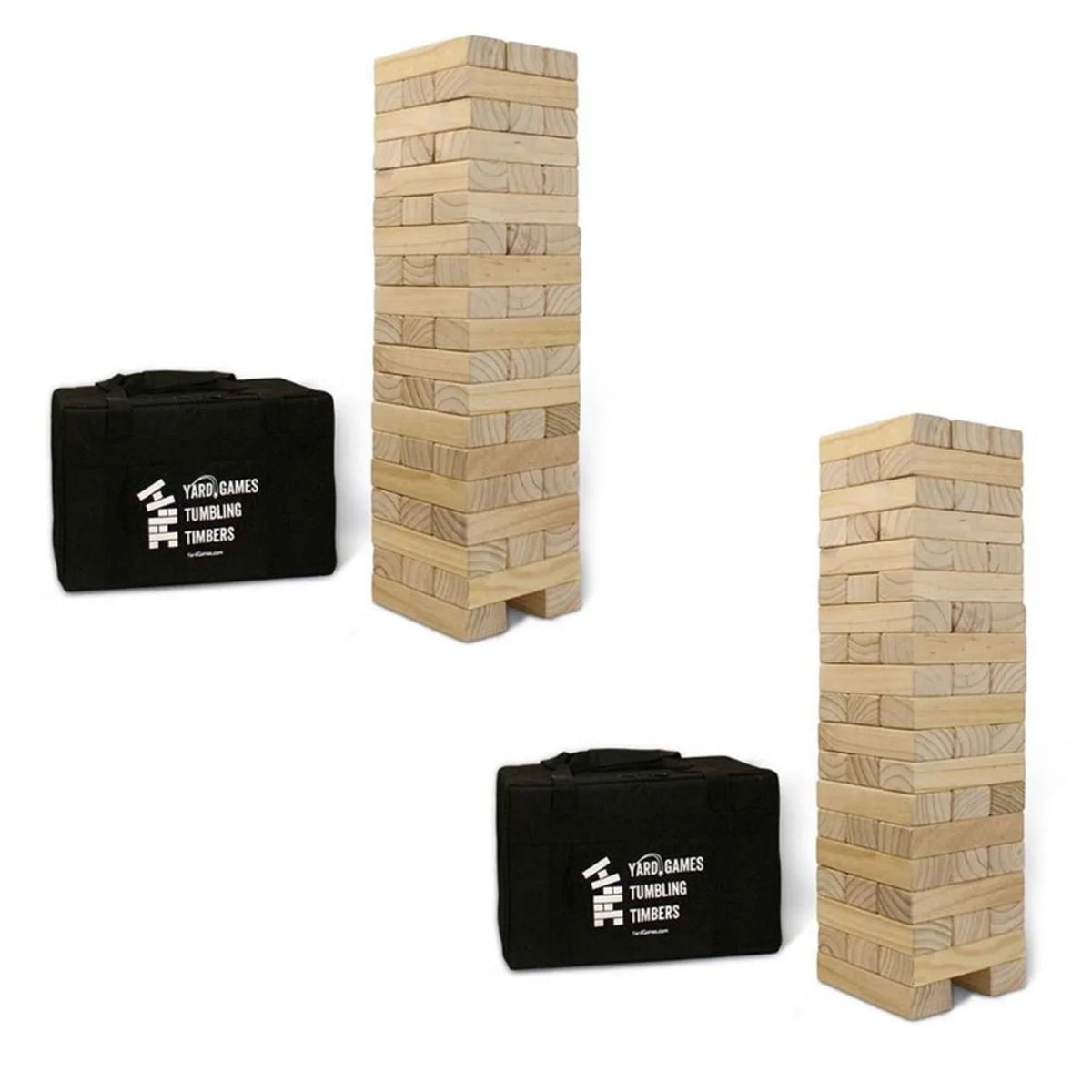 Natural Pine Wood Stacking Game 2 Pack C145777