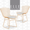 French Gold Wire Dining Side Chair Set of 2 E59670