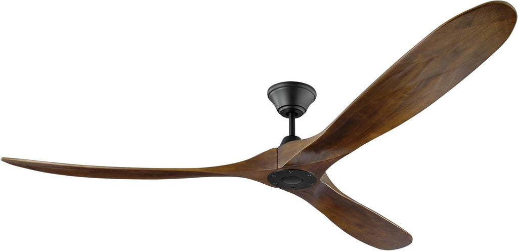 Matte Black Outdoor Ceiling Fan with Remote Control D139