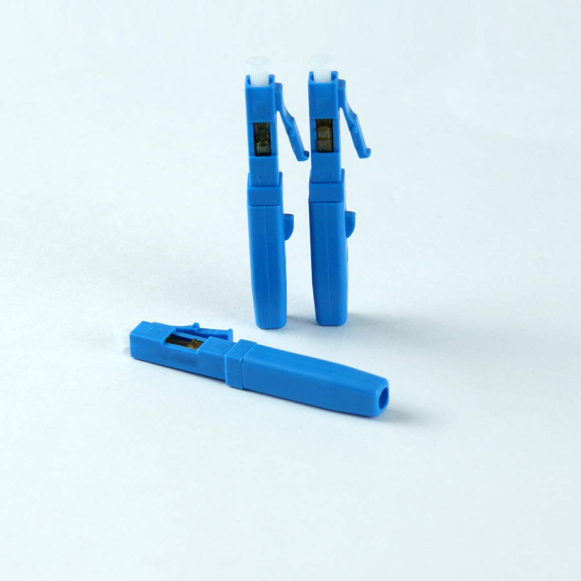 100pcs LC UPC Fiber Optic Quick Connector Single Mode 9/125 Q33460
