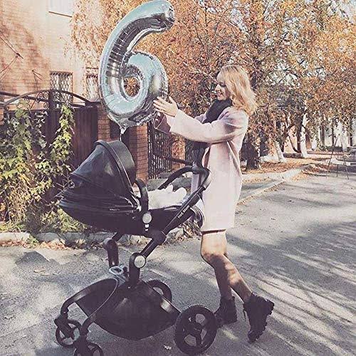 Black Baby Stroller with Bassinet Combo D986826