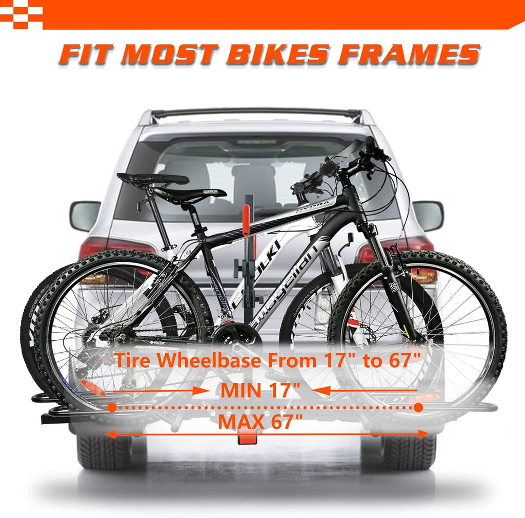 2-Bike Hitch Mounted Bike Rack R980828