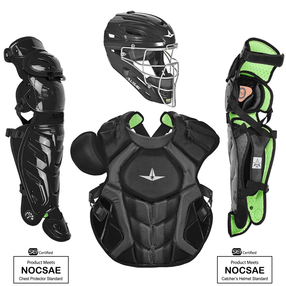 Black Adult Pro Catchers Set O717