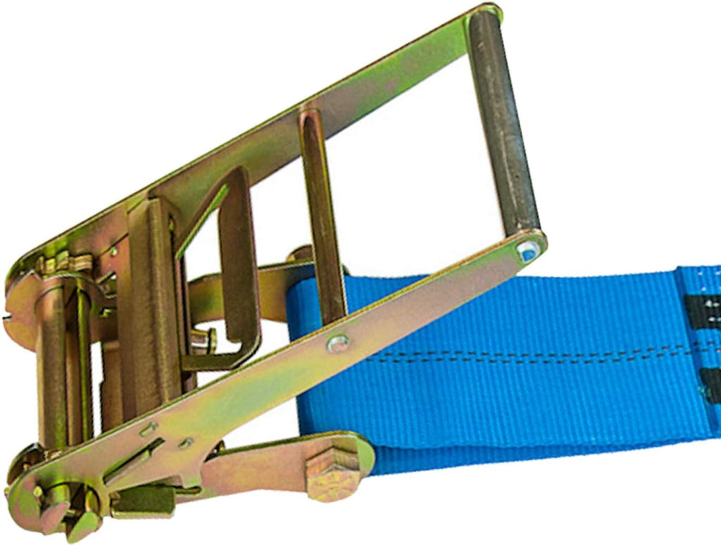 Ratchet Strap with Chain Anchors 4 Inch x 30 Foot 2 Pack D415