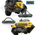 Heavy Duty Front and Rear Bumper with Tire Carrier Combo E36909