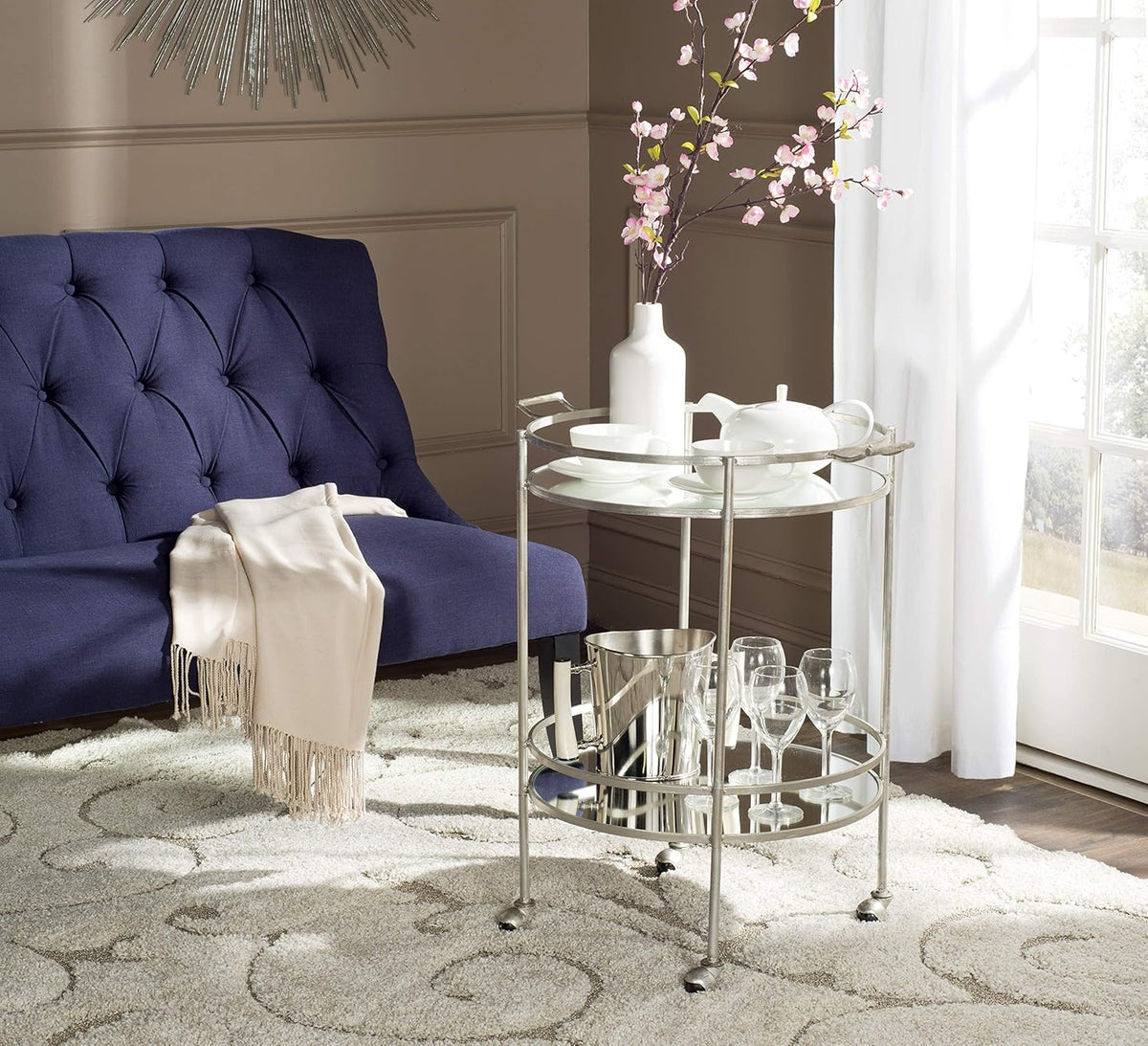 Silver Bar Cart Y970009