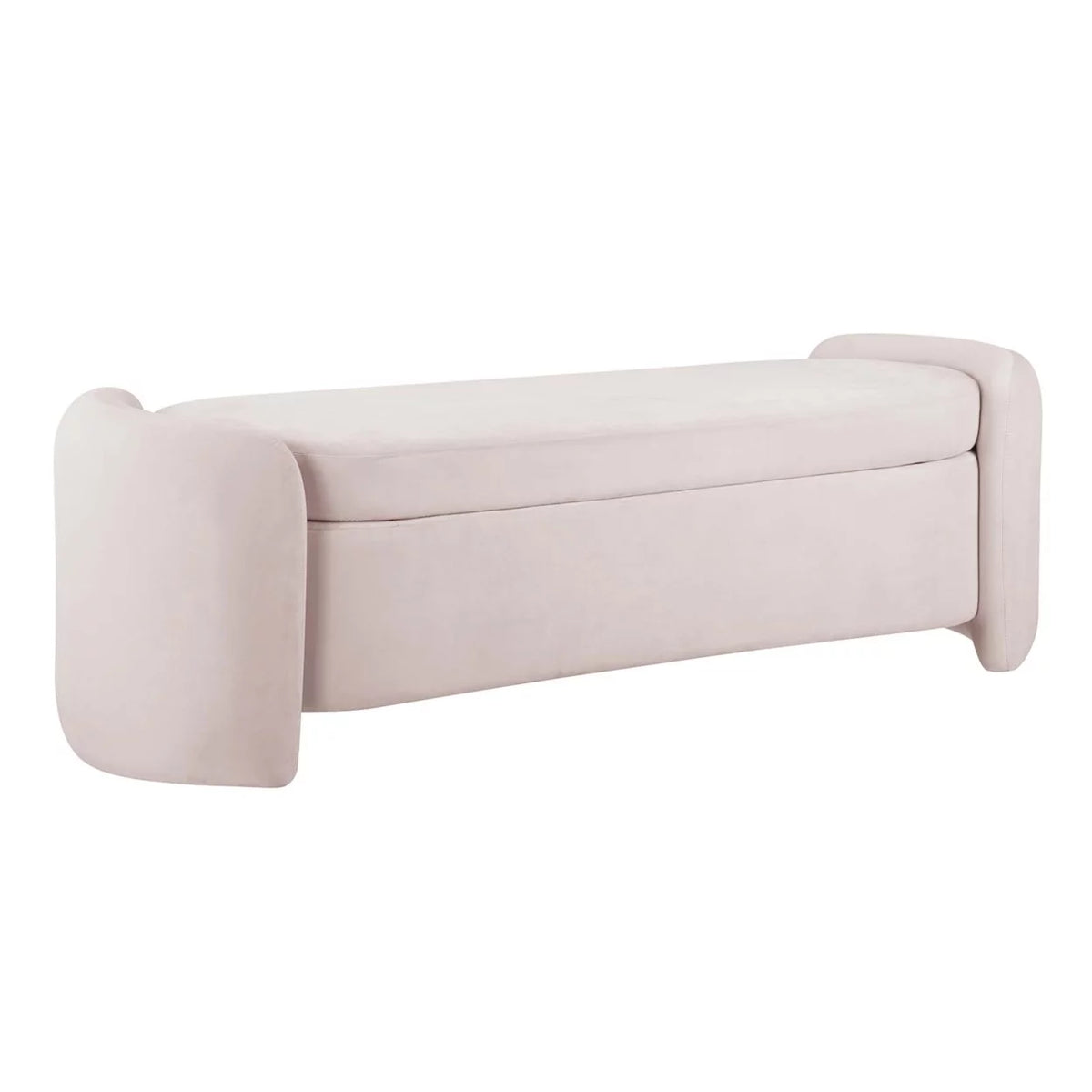 Pink Performance Velvet Bench F7060