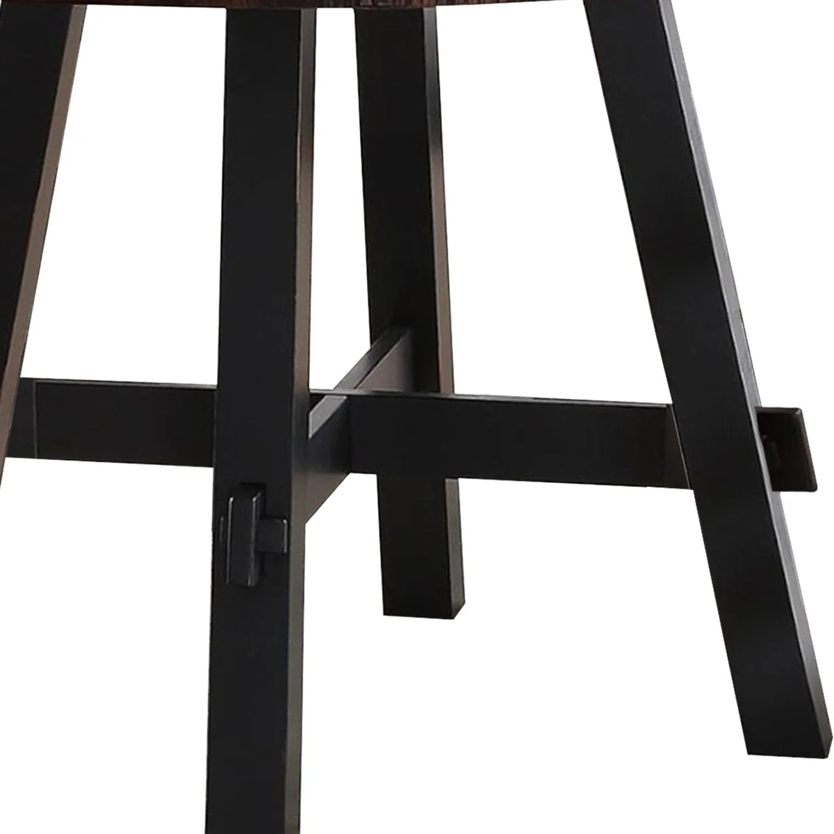 Round Wooden Dining Table Brown M6931