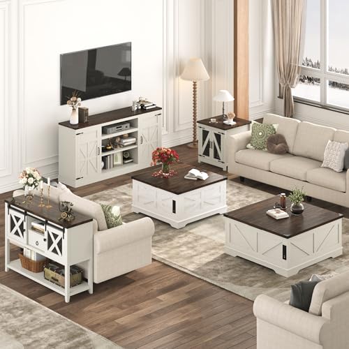 40” Lift Top Coffee Table with Power Outlets and Hidden Storage C9918