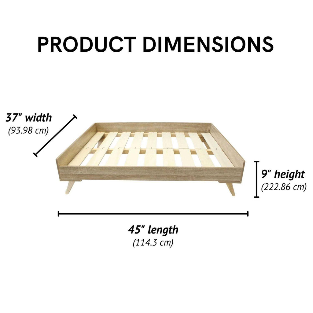 Raised Wooden Dog Bed Frame F485082