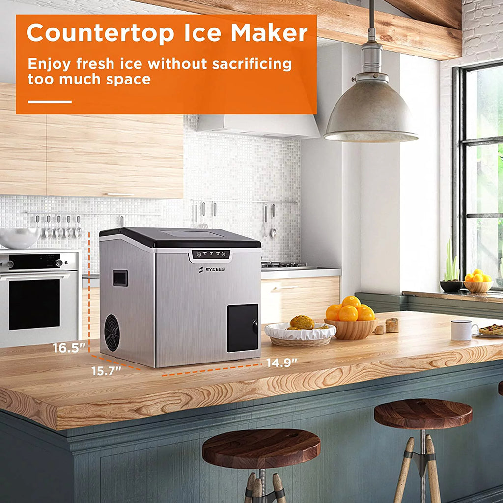2-in-1 Countertop Ice Maker and Shaver Machine with Ice Scoop and Basket W303