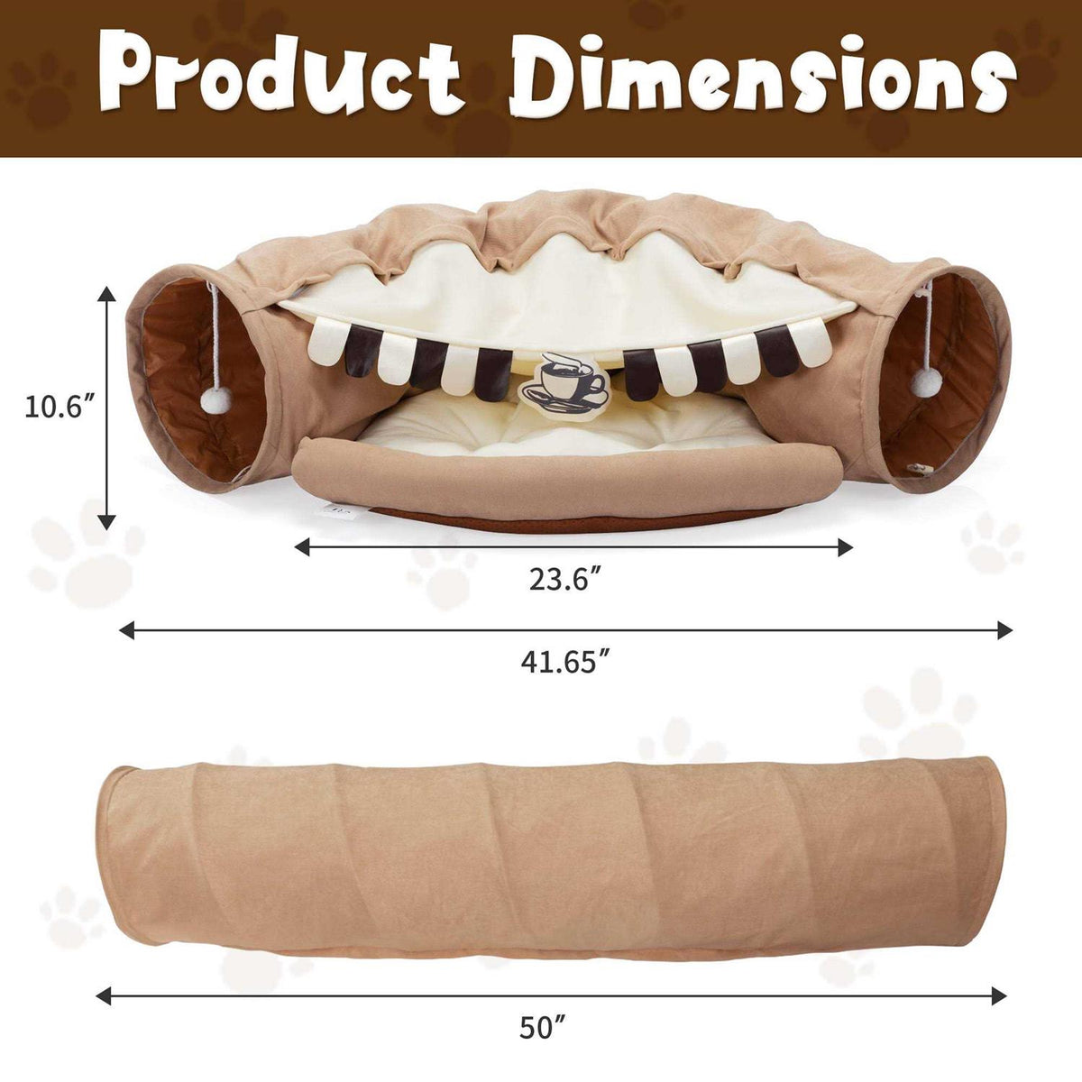 Cat Tunnel with Cat Bed O664201