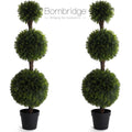 Artificial 4' Topiary Ball Tree 2 Pack F90559