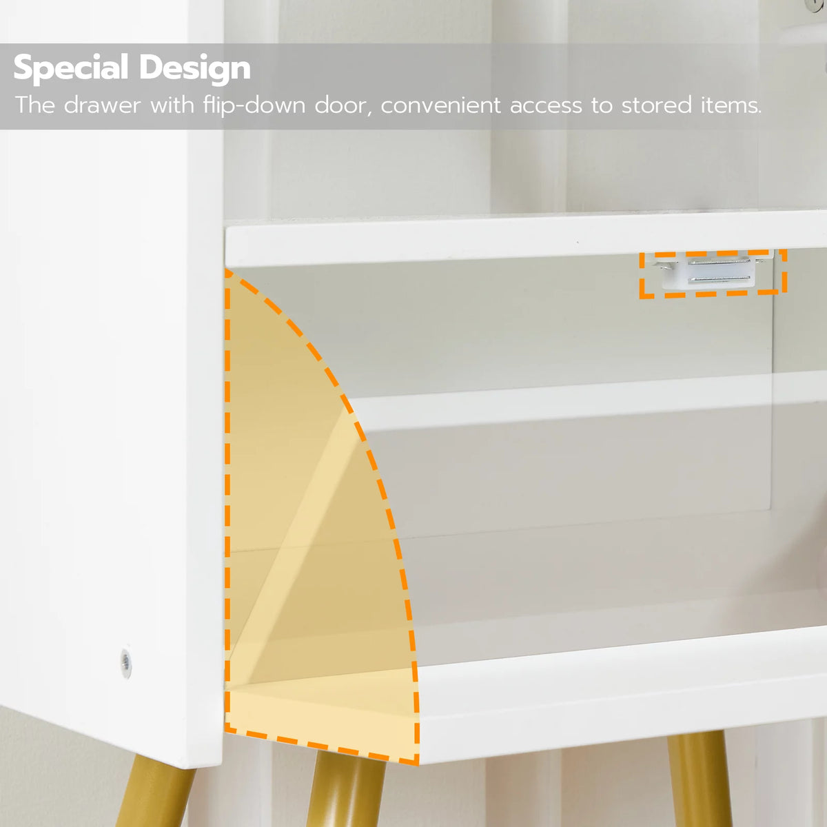 Set of 2 Nightstands with USB Ports and Outlet K4812