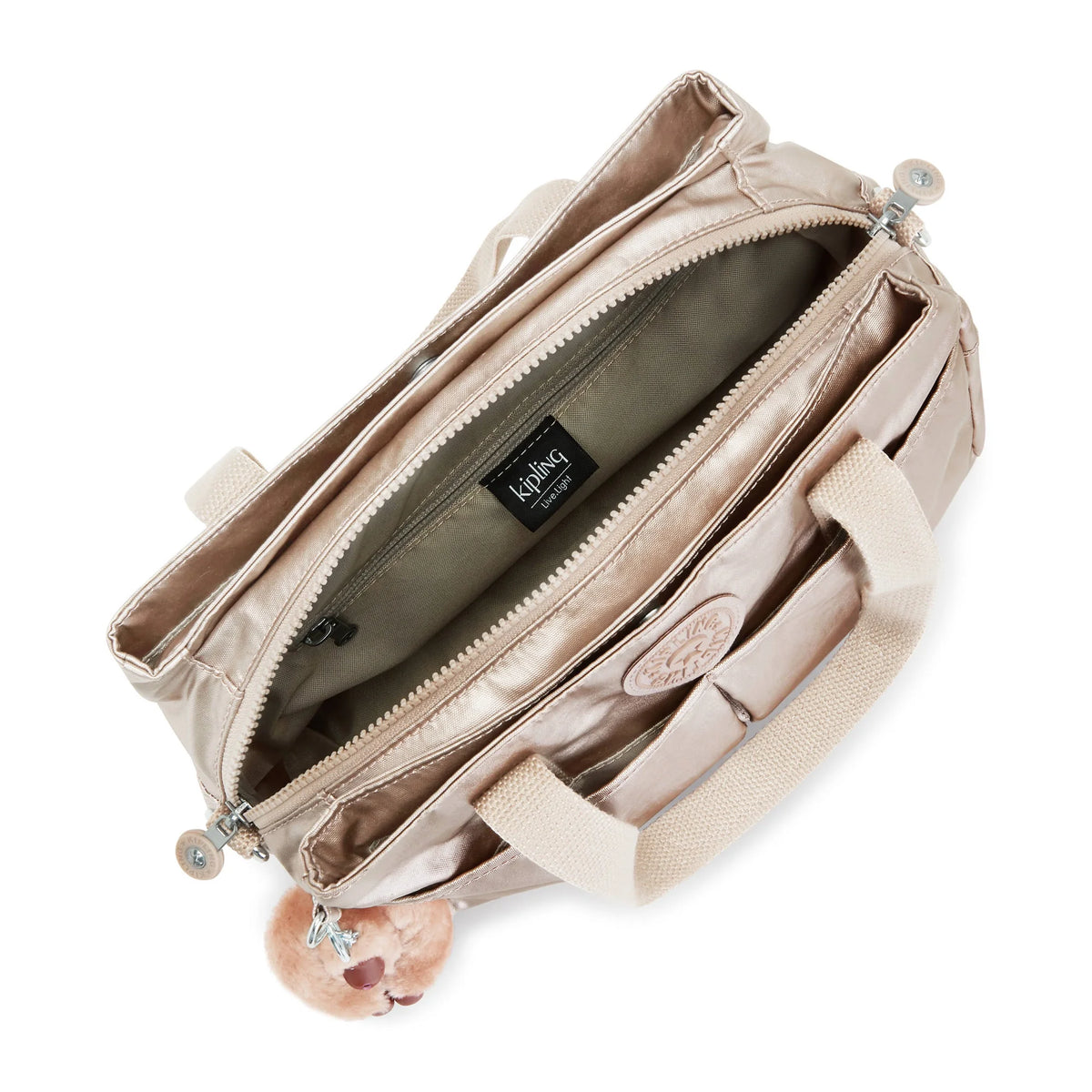 Metallic Shoulder Bag with Adjustable Strap N8433