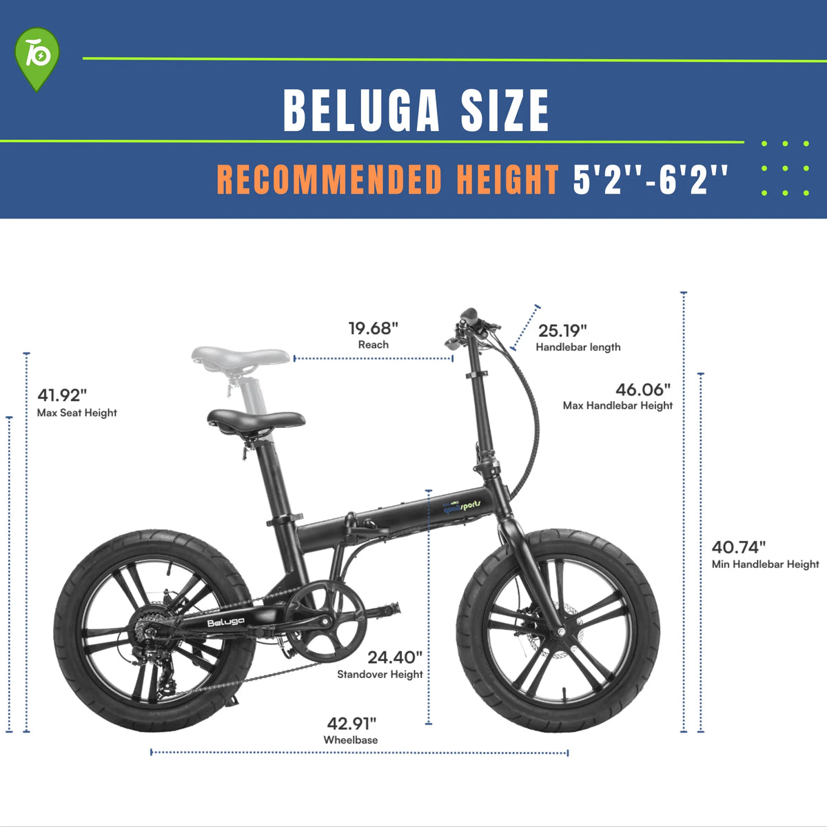 Foldable 500W Fat Tire Electric Bicycle N54083