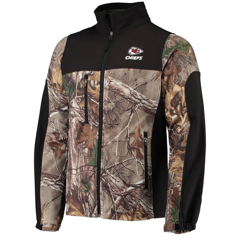 Realtree Camo/Black Softshell Full-Zip Jacket A2372