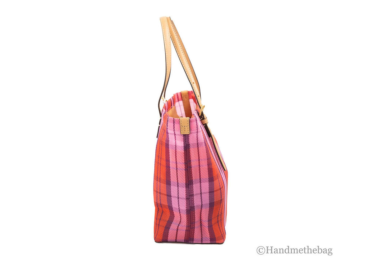 Pink Red Mesh Tote Handbag C50231