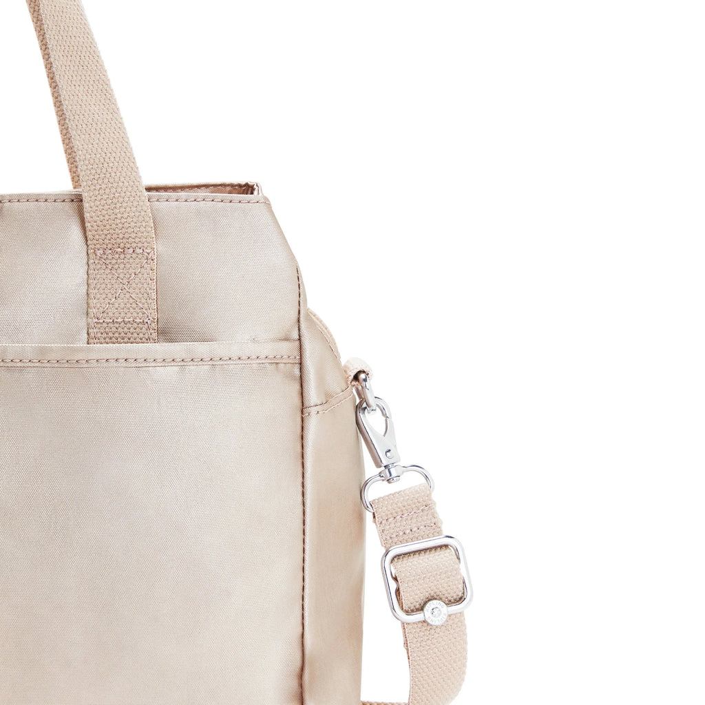 Metallic Shoulder Bag with Adjustable Strap N8433