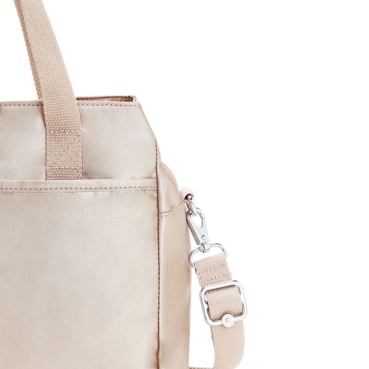 Metallic Shoulder Bag with Adjustable Strap N8433