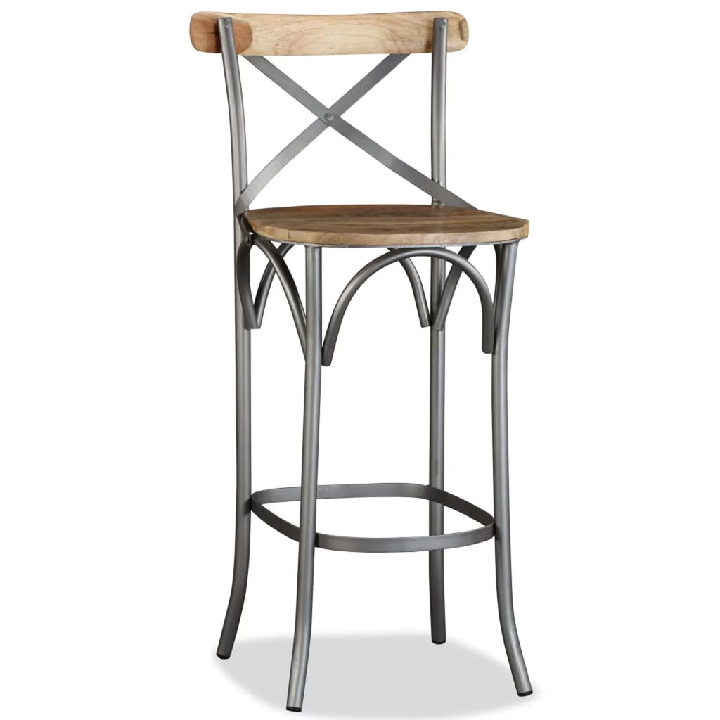 Solid Mango Wood Bar Stool O179057