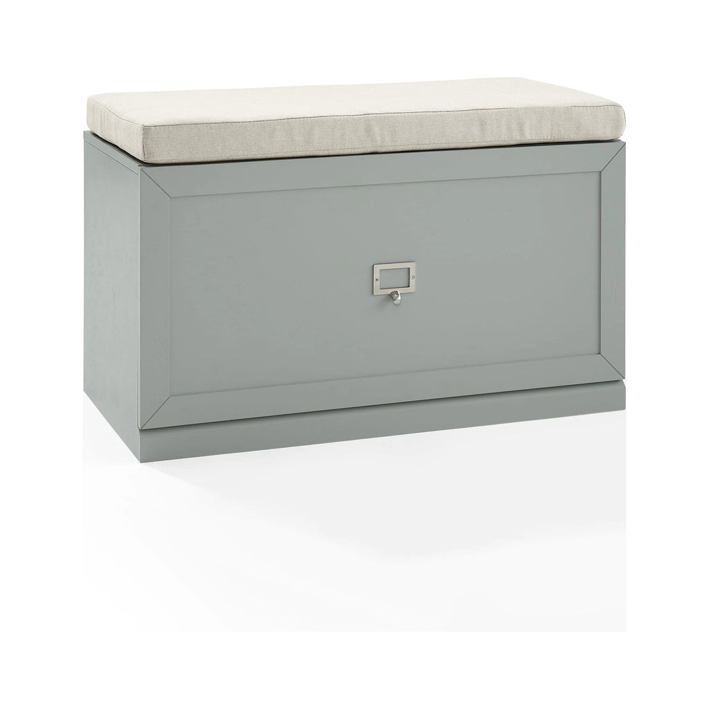 Gray and Cream Wooden Entryway Bench L27432